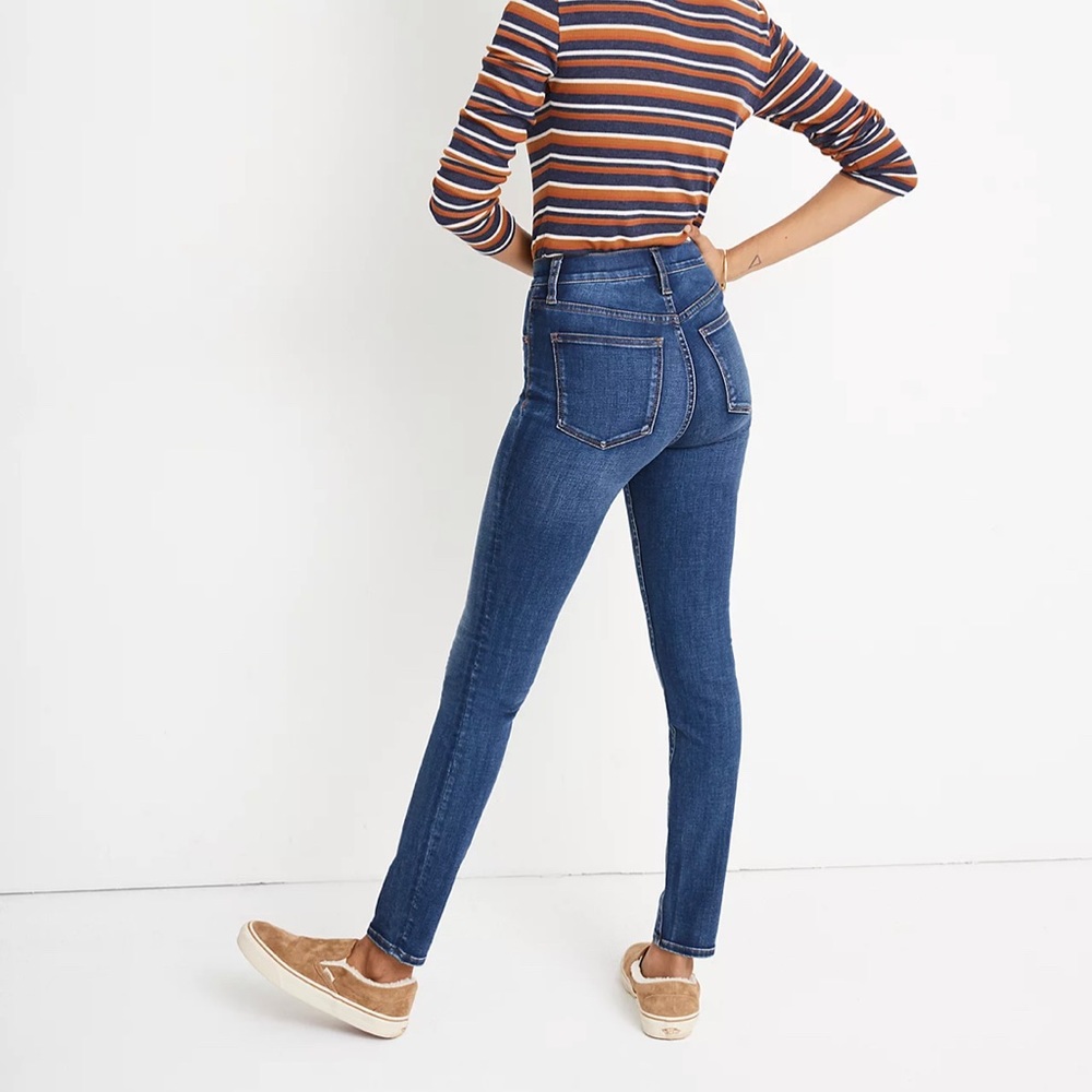 Madewell 10” High Rise Skinny Jeans Tarren Dark Wash
